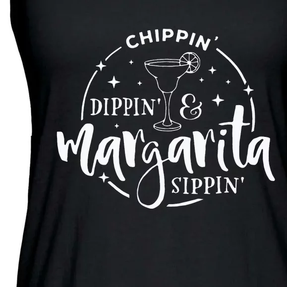 Chip Dippin And Margarita Sippin Cinco De Mayo Ladies Essential Flowy Tank