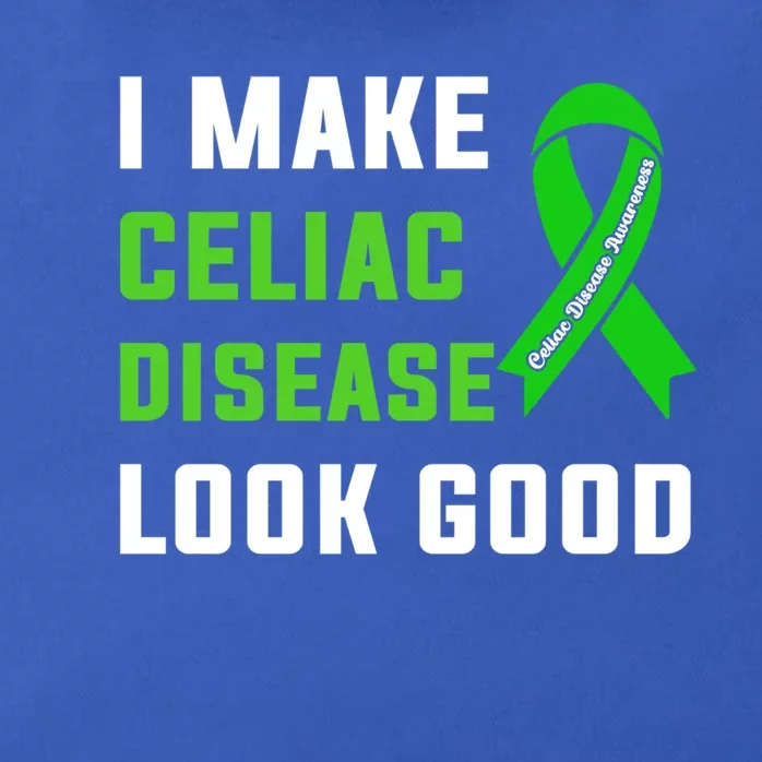 Celiac Disease Awareness Month 2024 Green Ribbon Warrior Gift Zip Tote Bag