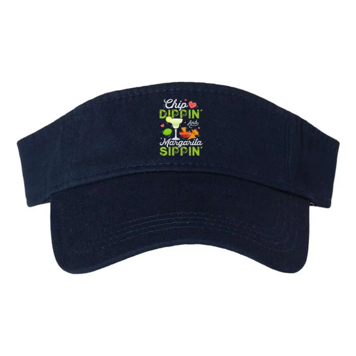 Chip Dippin' And Margarita Sippin' Funny Cinco de Mayo Valucap Bio-Washed Visor