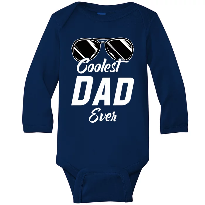 Coolest Dad Around Worlds Coolest Dad Ever Coolest Dad Gift Baby Long Sleeve Bodysuit