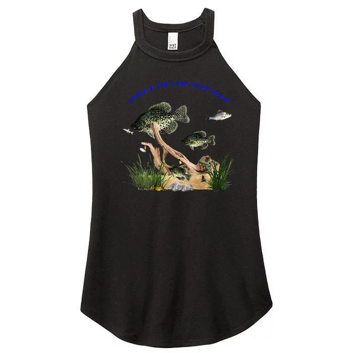 Crappie Days Are Here Again Fun Outdoors Fishing Women’s Perfect Tri Rocker Tank