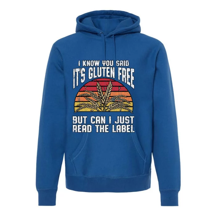 Celiac Disease Awareness Gluten Free Funny Gift Cool Gift Premium Hoodie