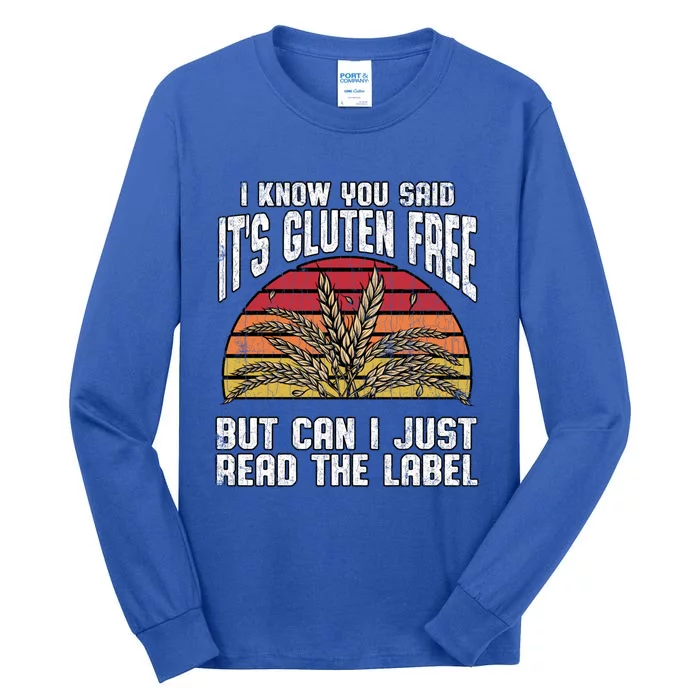 Celiac Disease Awareness Gluten Free Funny Gift Cool Gift Tall Long Sleeve T-Shirt