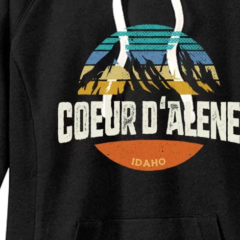 Coeur D Alene Gift Idaho Cool Gift Women's Fleece Hoodie