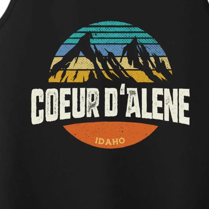 Coeur D Alene Gift Idaho Cool Gift Performance Tank