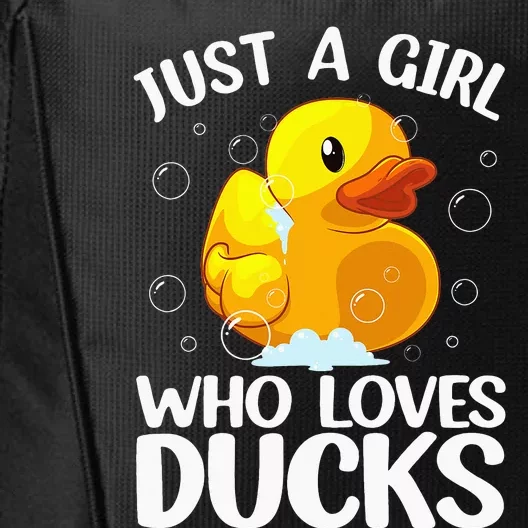 Cute Duck Art For Rubber Duck Lover City Backpack