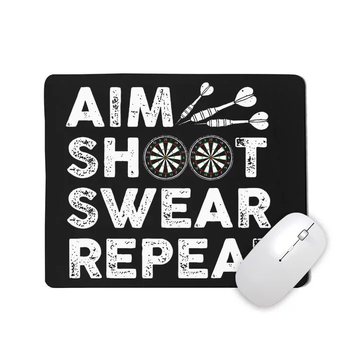 Cool Darts Art For Women Dart Player Throwing Sport Mousepad