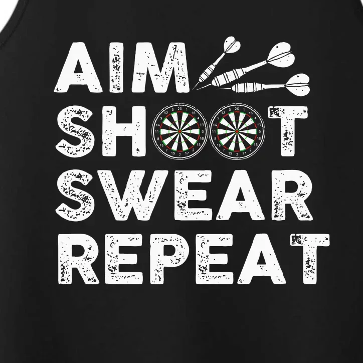 Cool Darts Art For Women Dart Player Throwing Sport Performance Tank