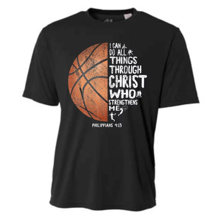 Can Do All Things Through Christ Philippians 413 Basketball Cooling Performance Crew T-Shirt