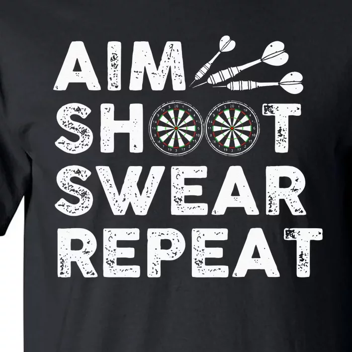 Cool Darts Art For Men Women Dart Player Throwing Sport Tall T-Shirt