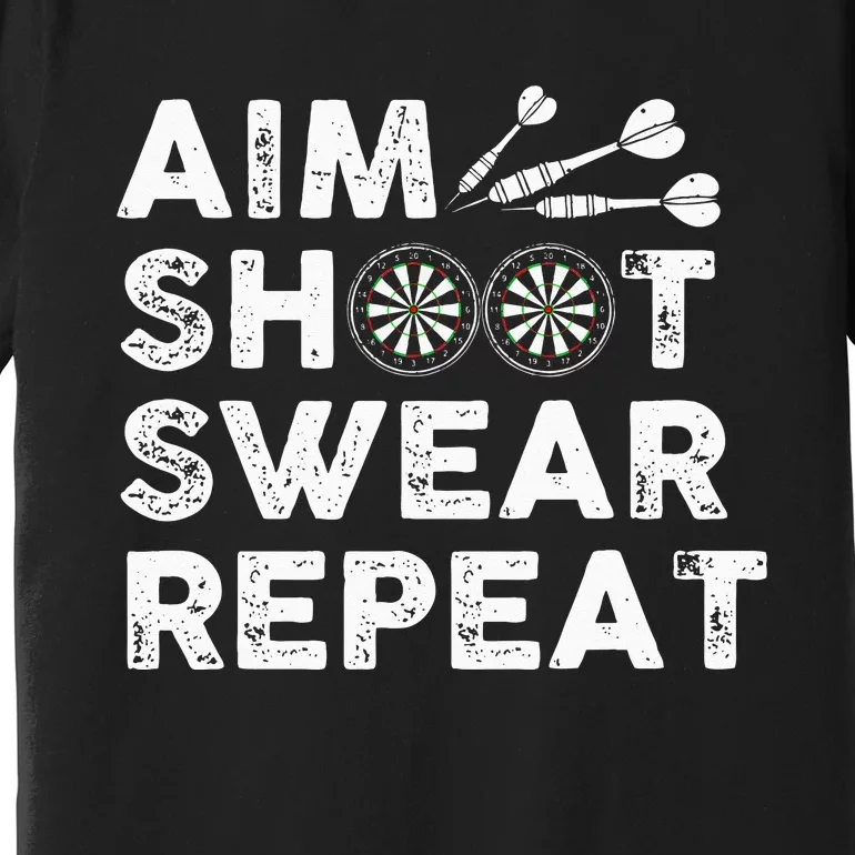 Cool Darts Art For Men Women Dart Player Throwing Sport Premium T-Shirt