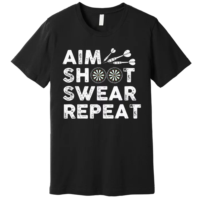 Cool Darts Art For Men Women Dart Player Throwing Sport Premium T-Shirt