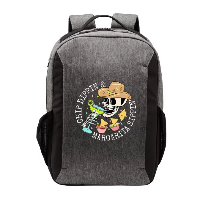 Chip Dippin And Margarita CìCo De Mayo Funny Skull Drink Vector Backpack