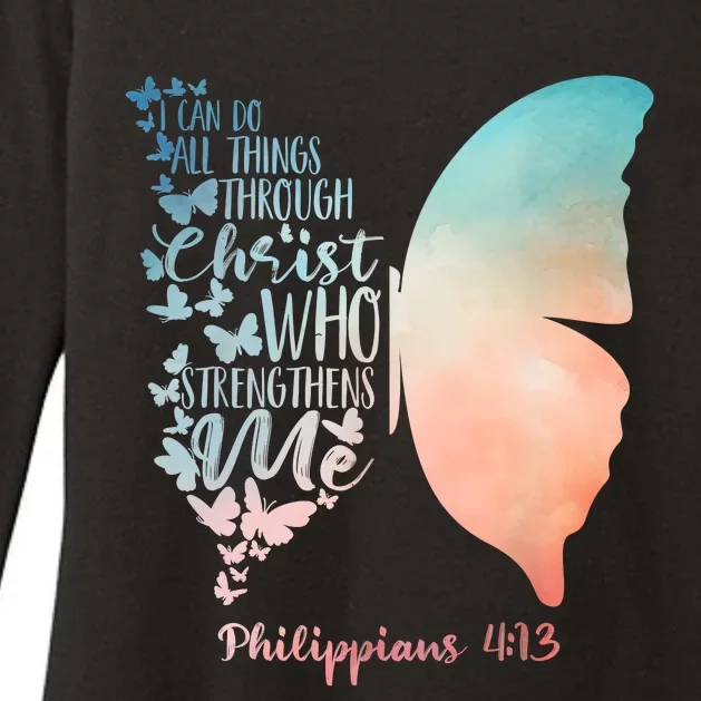 Can Do All Things Through Christ Who Strengthens Me Saying Womens CVC Long Sleeve Shirt