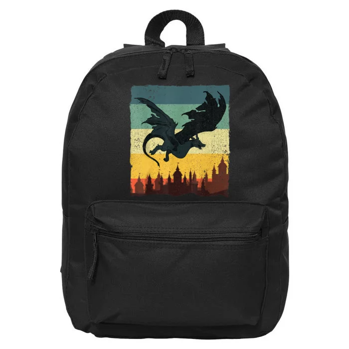 Cool Dragon Art For Women Mythical Vintage Dragon Lover 16 in Basic Backpack