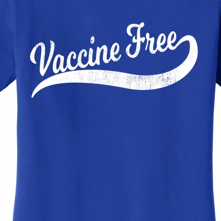 Cool Distressed Antivax Antivaccine Mom Dad Vaccine Free Funny Gift Women's T-Shirt