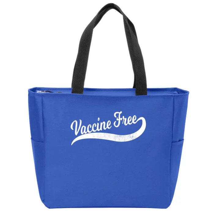 Cool Distressed Antivax Antivaccine Mom Dad Vaccine Free Funny Gift Zip Tote Bag