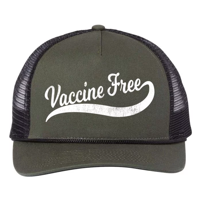 Cool Distressed Antivax Antivaccine Mom Dad Vaccine Free Funny Gift Retro Rope Trucker Hat Cap