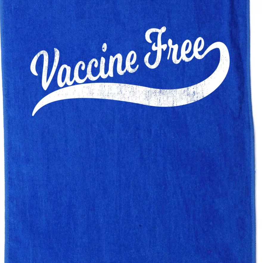 Cool Distressed Antivax Antivaccine Mom Dad Vaccine Free Funny Gift Platinum Collection Golf Towel