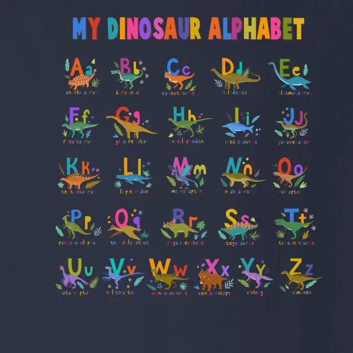 Cool Dinosaur Alphabet Back To School Toddler Long Sleeve Shirt