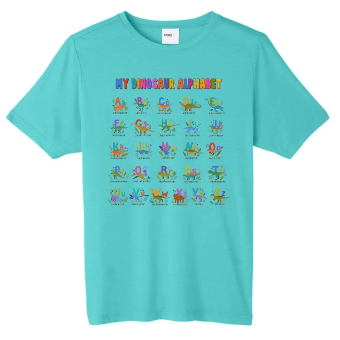 Cool Dinosaur Alphabet Back To School ChromaSoft Performance T-Shirt