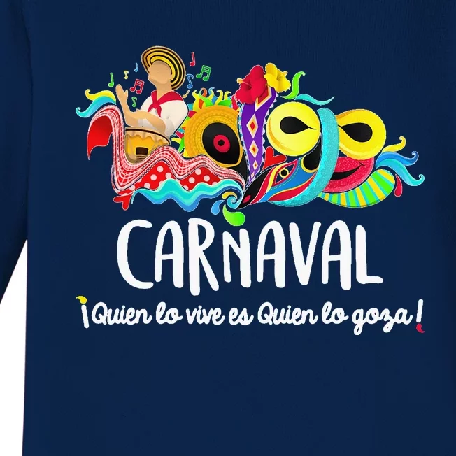 Carnaval De Barranquilla Marimonda Baby Long Sleeve Bodysuit