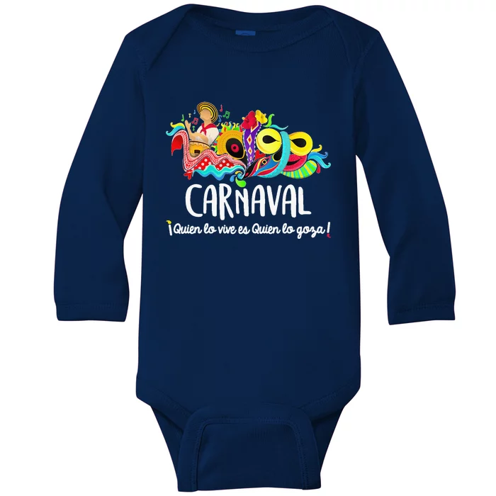 Carnaval De Barranquilla Marimonda Baby Long Sleeve Bodysuit