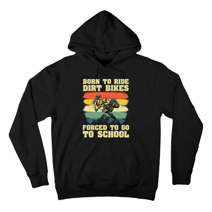 Cool Dirt Bike For Men Women Kids Motocross Dirt Bike Lover Tall Hoodie