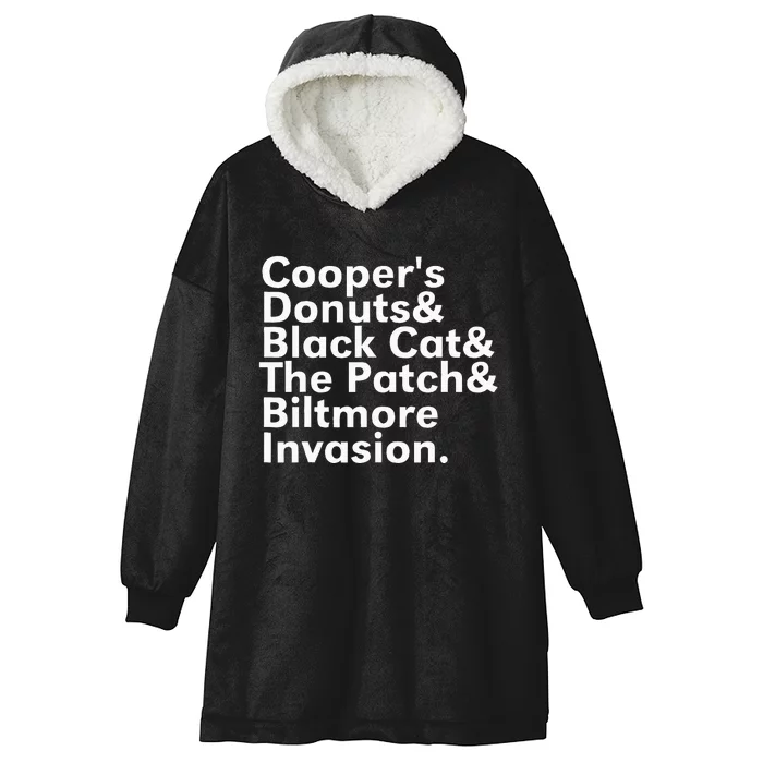 CooperS Donuts & Black Cat & The Patch Hooded Wearable Blanket