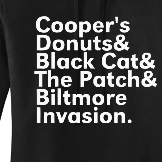 CooperS Donuts & Black Cat & The Patch Women's Pullover Hoodie