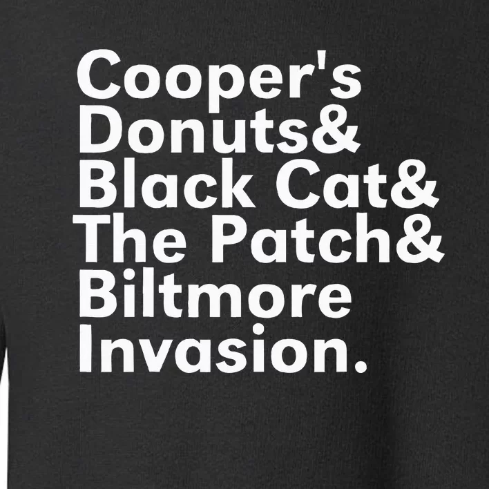 CooperS Donuts & Black Cat & The Patch Toddler Sweatshirt