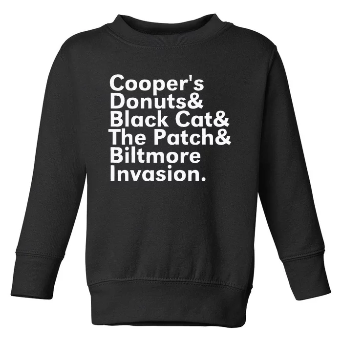 CooperS Donuts & Black Cat & The Patch Toddler Sweatshirt