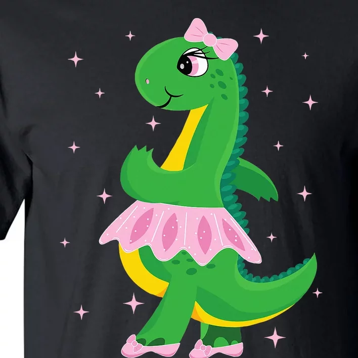 Cute Dinosaur Ballerina in Tutu Tall T-Shirt