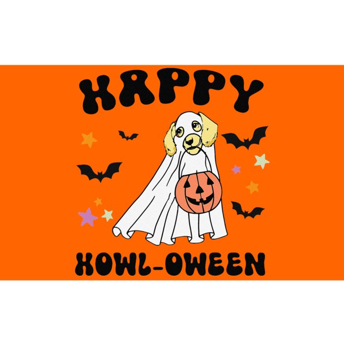 Cream Dachshund Boo Dog Lover Happy Halloween Bumper Sticker