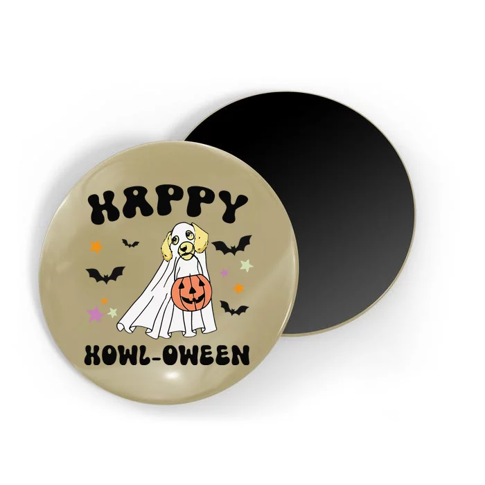 Cream Dachshund Boo Dog Lover Happy Halloween Magnet