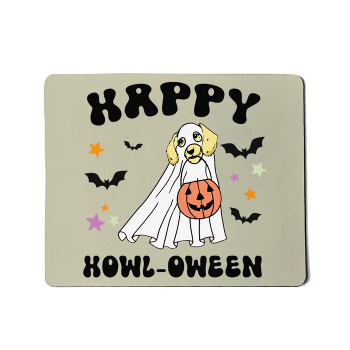 Cream Dachshund Boo Dog Lover Happy Halloween Mousepad