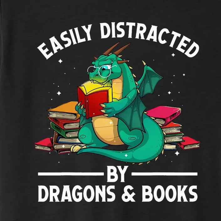 Cute Dragon Book Design For Dragon Book Lover ChromaSoft Performance T-Shirt