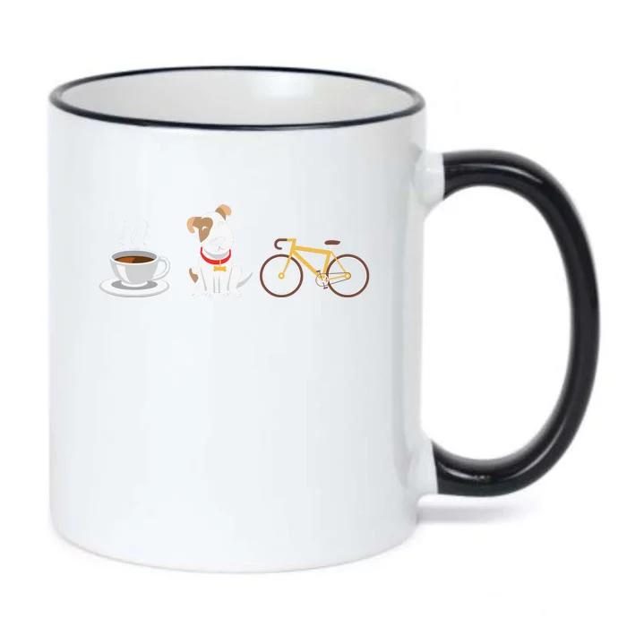 Coffee Dog Bicycle For Dog Lovers Coffee Lovers Bike Lovers Black Color Changing Mug