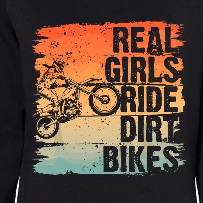 Cool Dirt Bike For Wo Girl Motocross Biker Racer Sport Womens California Wash Sweatshirt