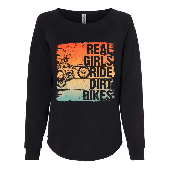 Cool Dirt Bike For Wo Girl Motocross Biker Racer Sport Womens California Wash Sweatshirt