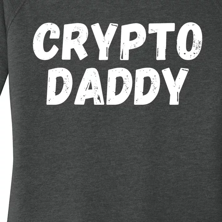 Crypto Daddy, Bitcoin Dad, Plan B, HODL Bitcoin, Blockchain Dad Women's Perfect Tri Tunic Long Sleeve Shirt