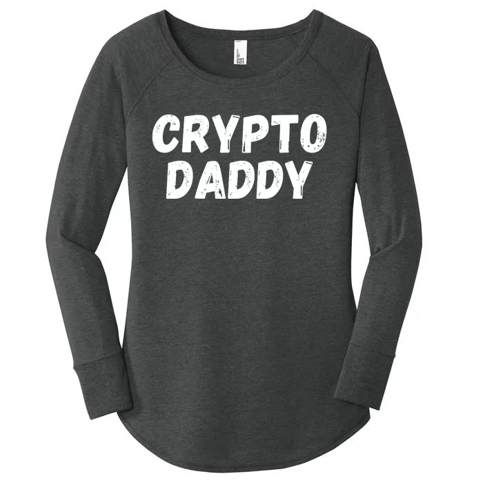 Crypto Daddy, Bitcoin Dad, Plan B, HODL Bitcoin, Blockchain Dad Women's Perfect Tri Tunic Long Sleeve Shirt