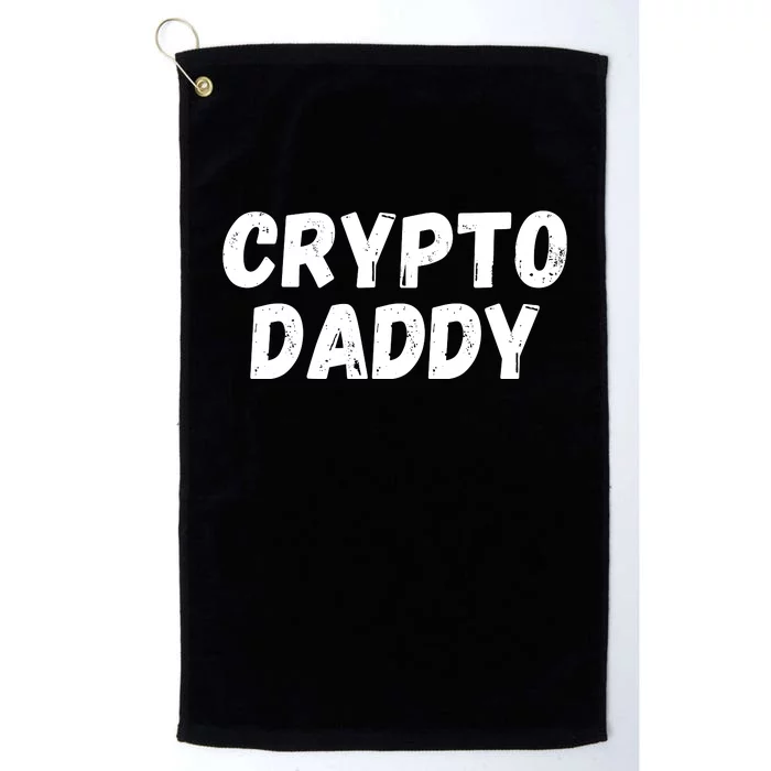 Crypto Daddy, Bitcoin Dad, Plan B, HODL Bitcoin, Blockchain Dad Platinum Collection Golf Towel