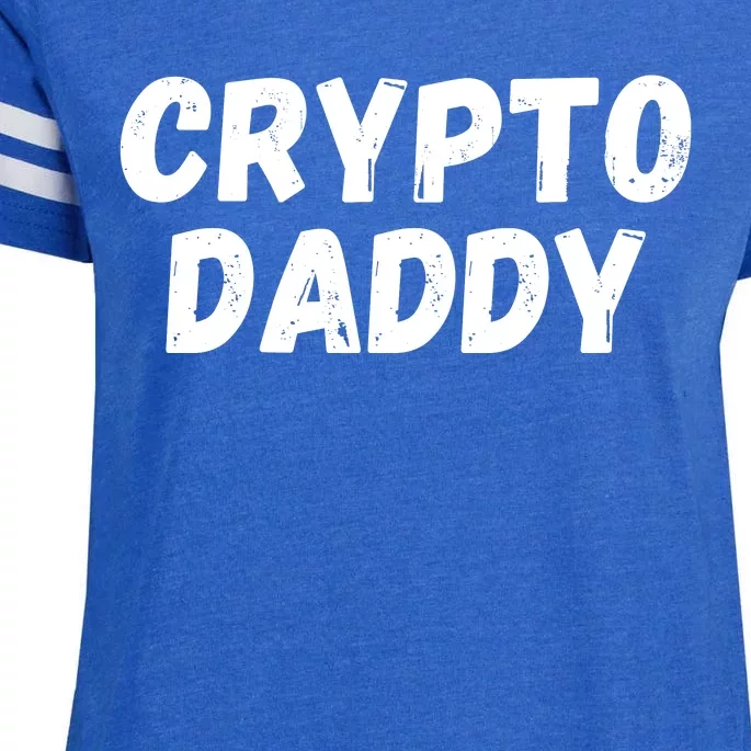 Crypto Daddy, Bitcoin Dad, Plan B, HODL Bitcoin, Blockchain Dad Enza Ladies Jersey Football T-Shirt