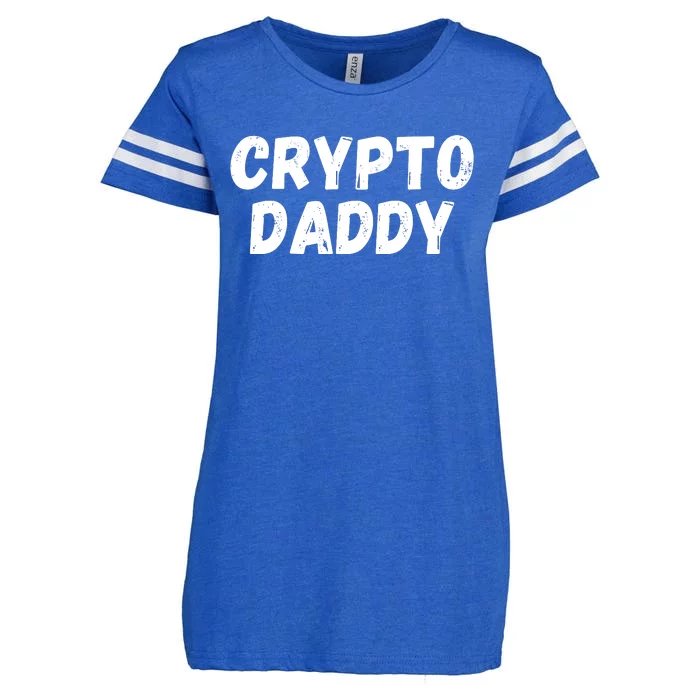 Crypto Daddy, Bitcoin Dad, Plan B, HODL Bitcoin, Blockchain Dad Enza Ladies Jersey Football T-Shirt