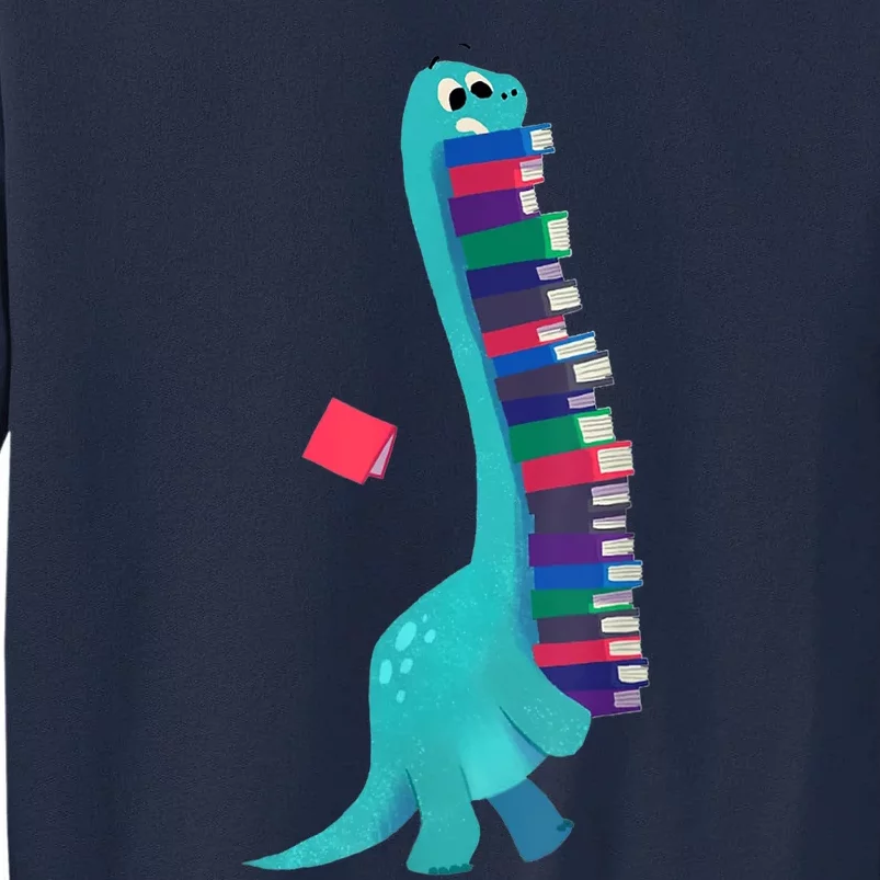 Cute Dinosaur Book Reading Tall Sweatshirt