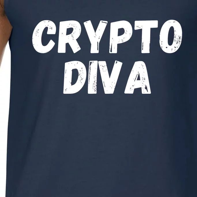 Crypto Diva, Bitcoin Diva, Bitcoin Mom, Plan B, Blockchain Diva Comfort Colors® Tank Top