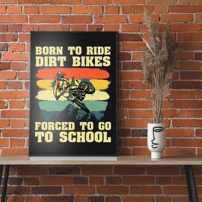 Cool Dirt Bike For Motocross Dirt Bike Lover Poster