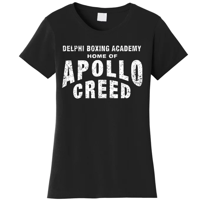 Creed Delphi Boxing Academy Home Of Apollo Creed Logo Women's T-Shirt