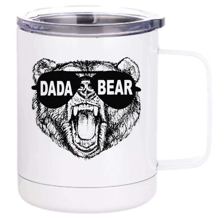 Cool Dada Bear Gift For Father Day Front & Back 12oz Stainless Steel Tumbler Cup